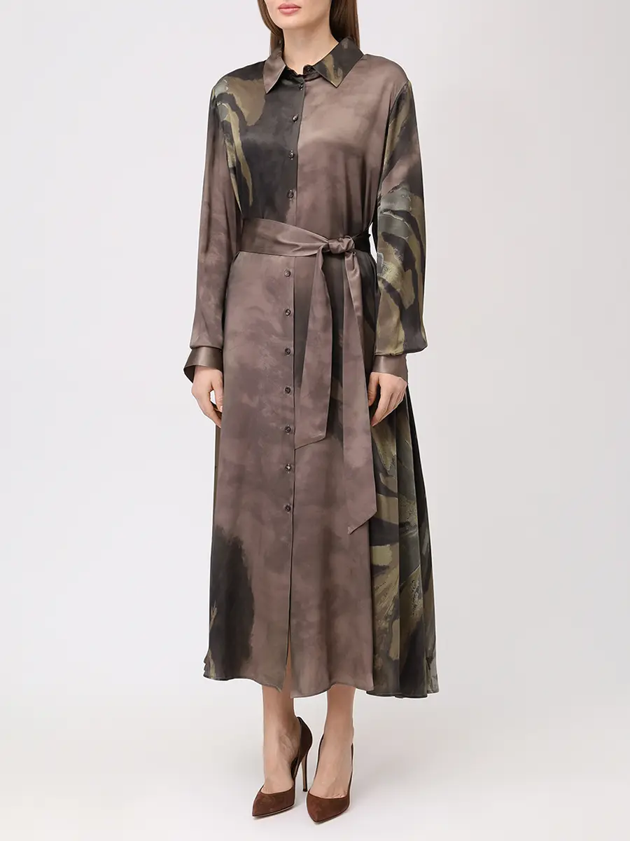 Платье шелковое