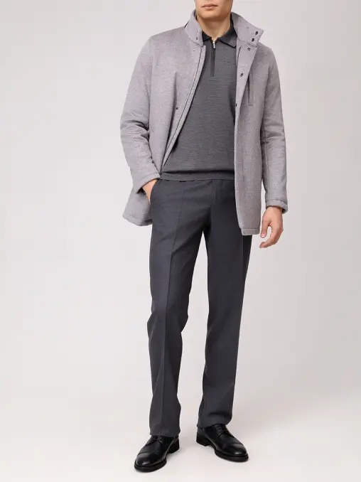 Поло из шерсти и шелка BERTOLO LUXURY MENSWEAR