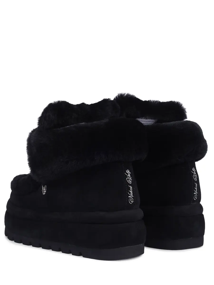 Ботинки Bambi замшевые на меху