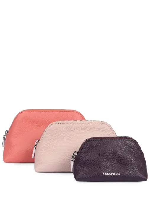 Набор кожаных косметичек COCCINELLE