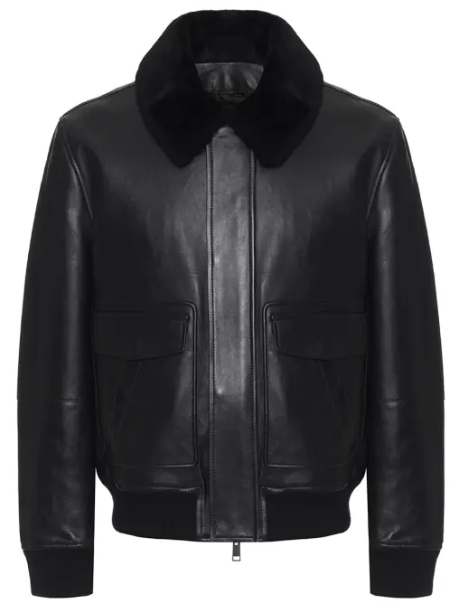 Бомбер кожаный YVES SALOMON