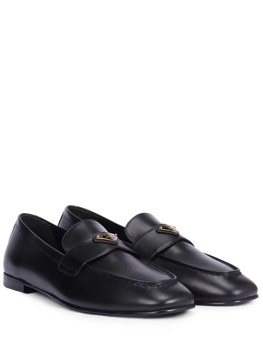 Лоферы кожаные