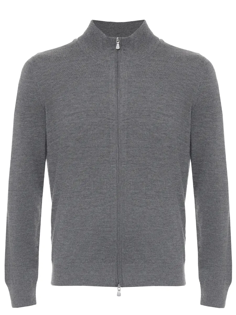 Кардиган из шерсти и шелка