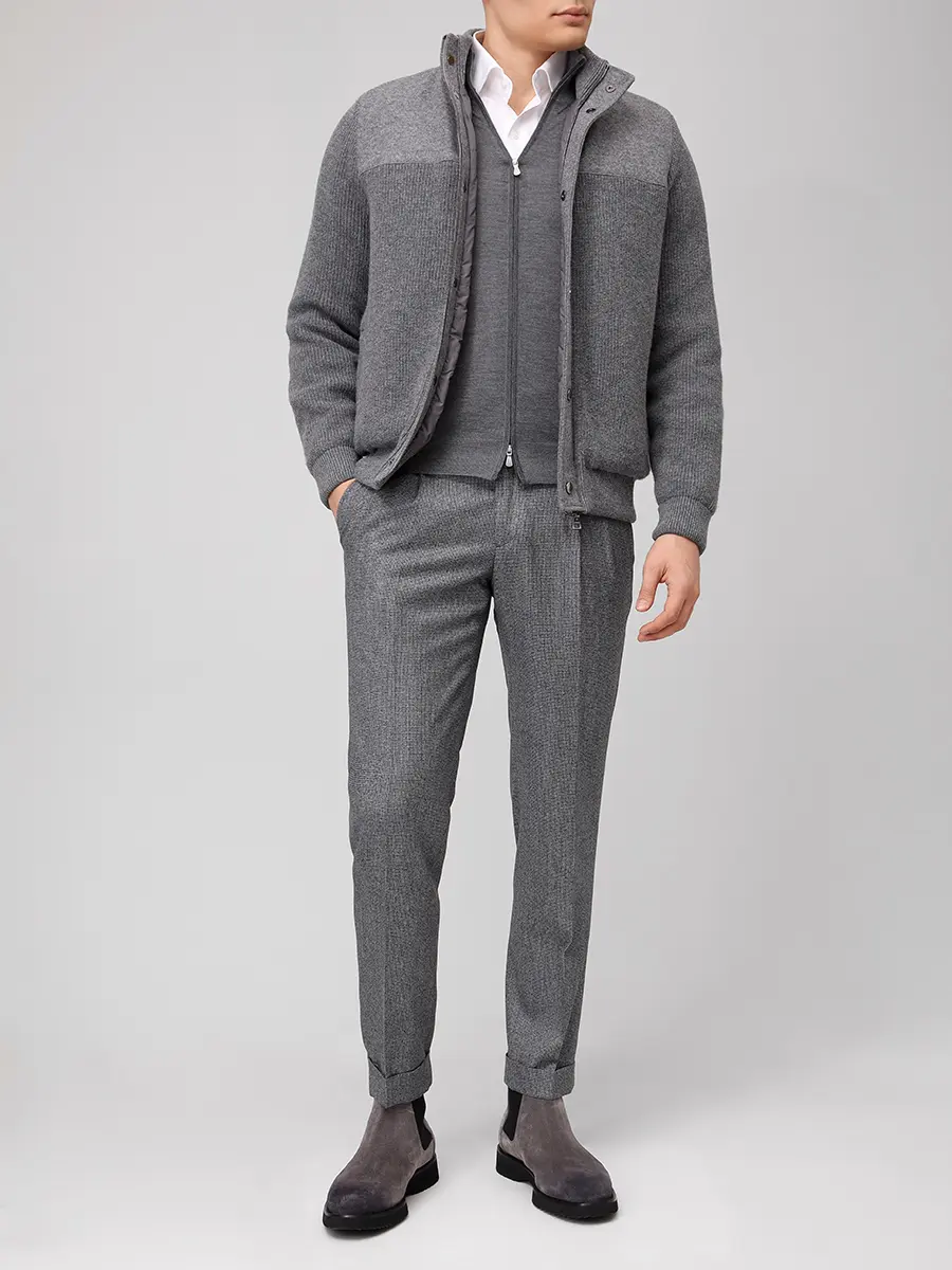 Кардиган из шерсти и шелка