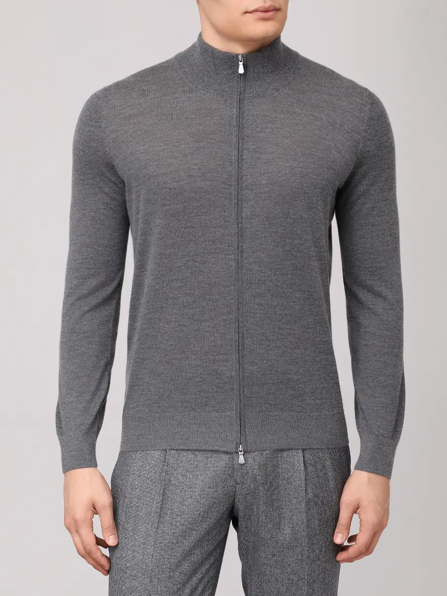 Кардиган из шерсти и шелка