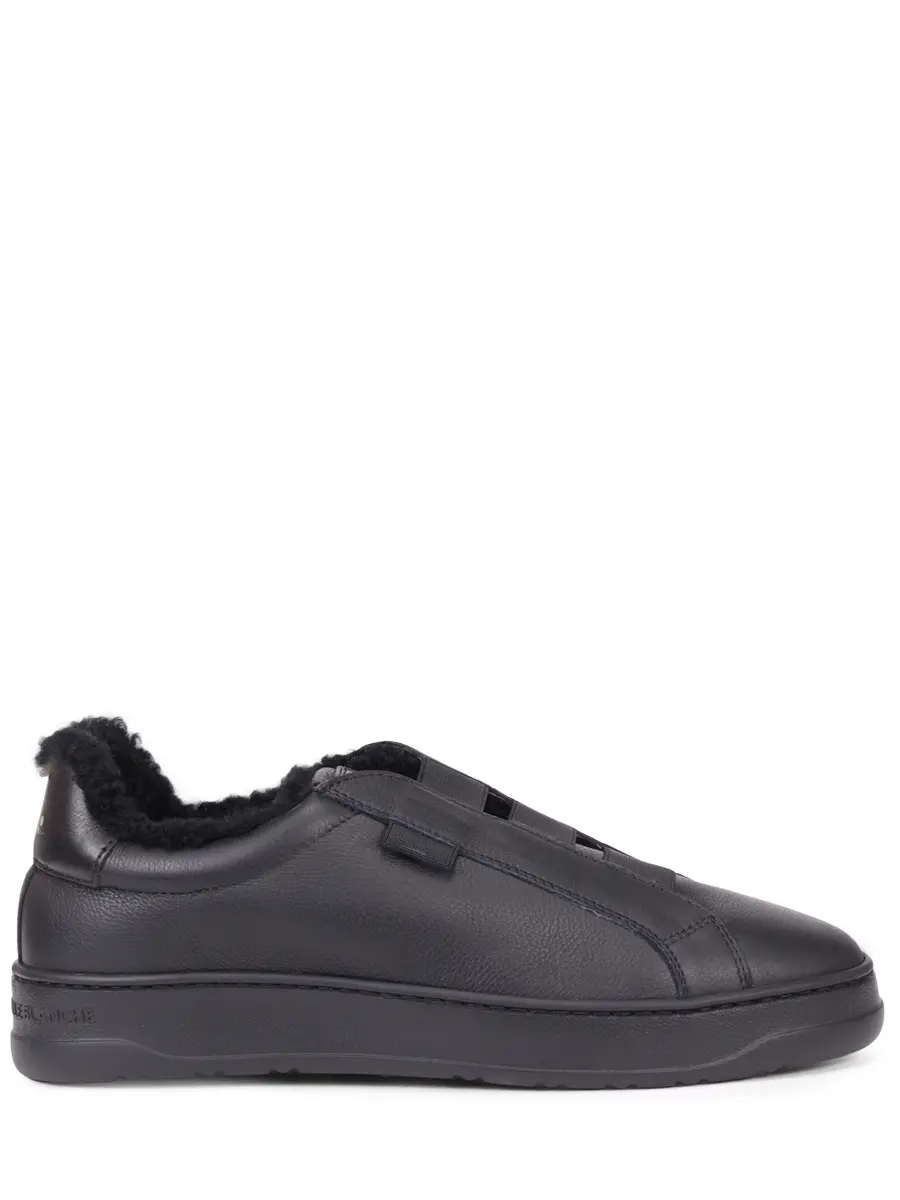 Кеды кожаные на меху