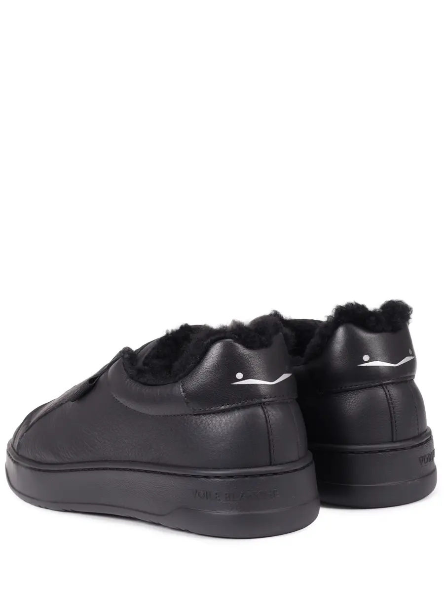 Кеды кожаные на меху