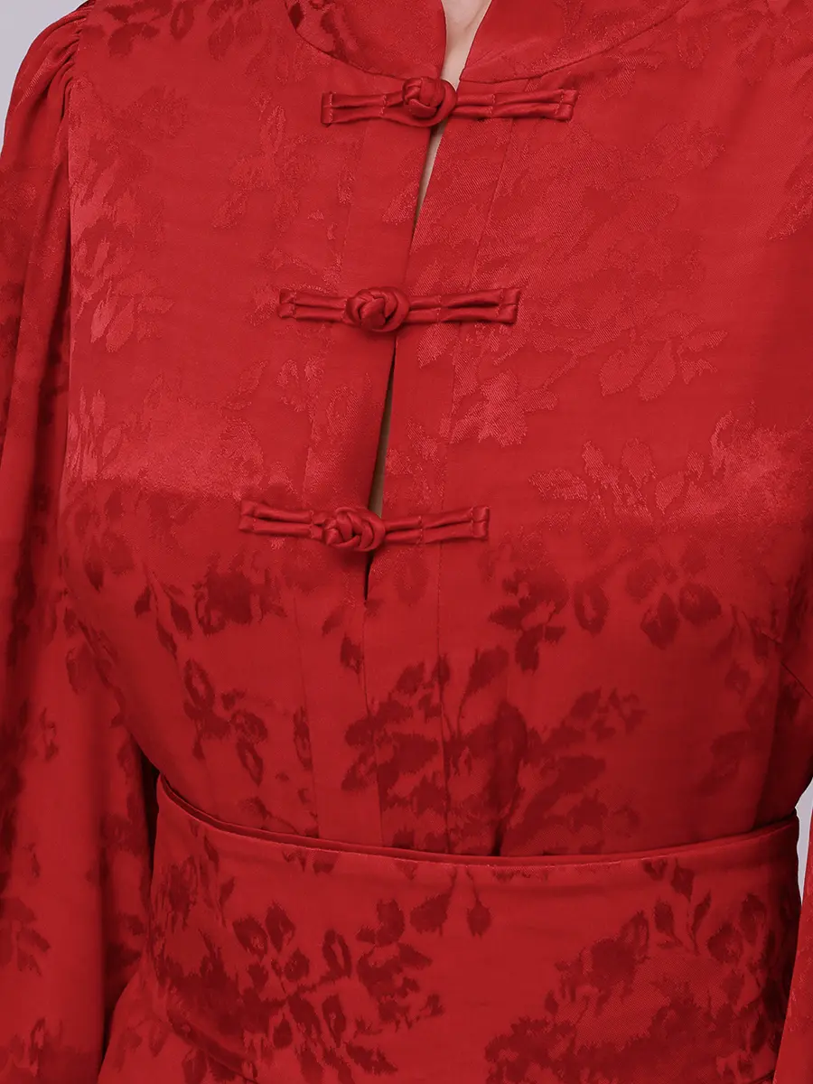 Платье из жаккарда