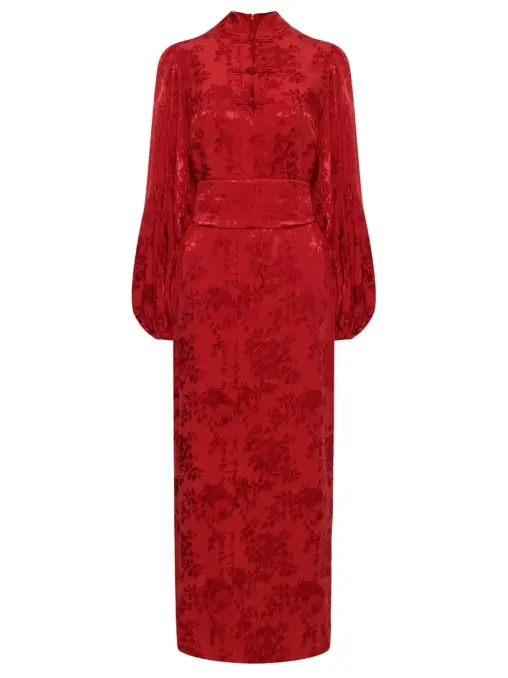 Платье из жаккарда OLOLOL