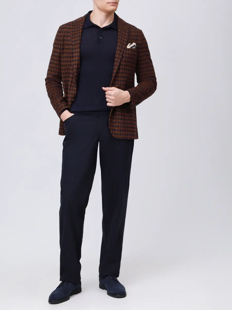 Брюки однотонные