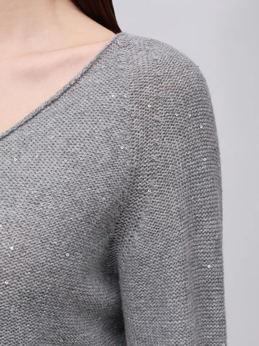 Пуловер из шерсти и кашемира