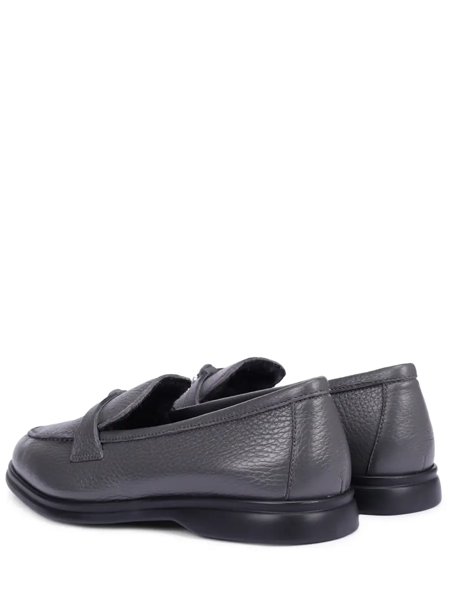 Лоферы кожаные на байке