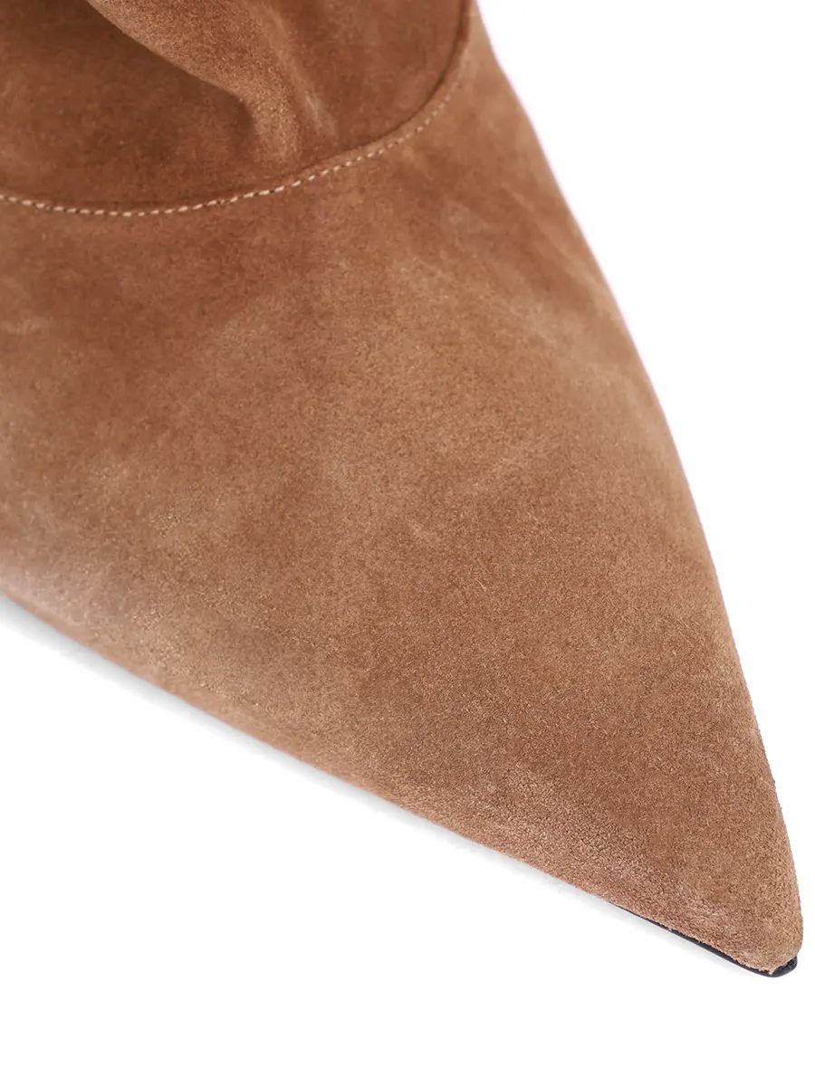 Сапоги замшевые