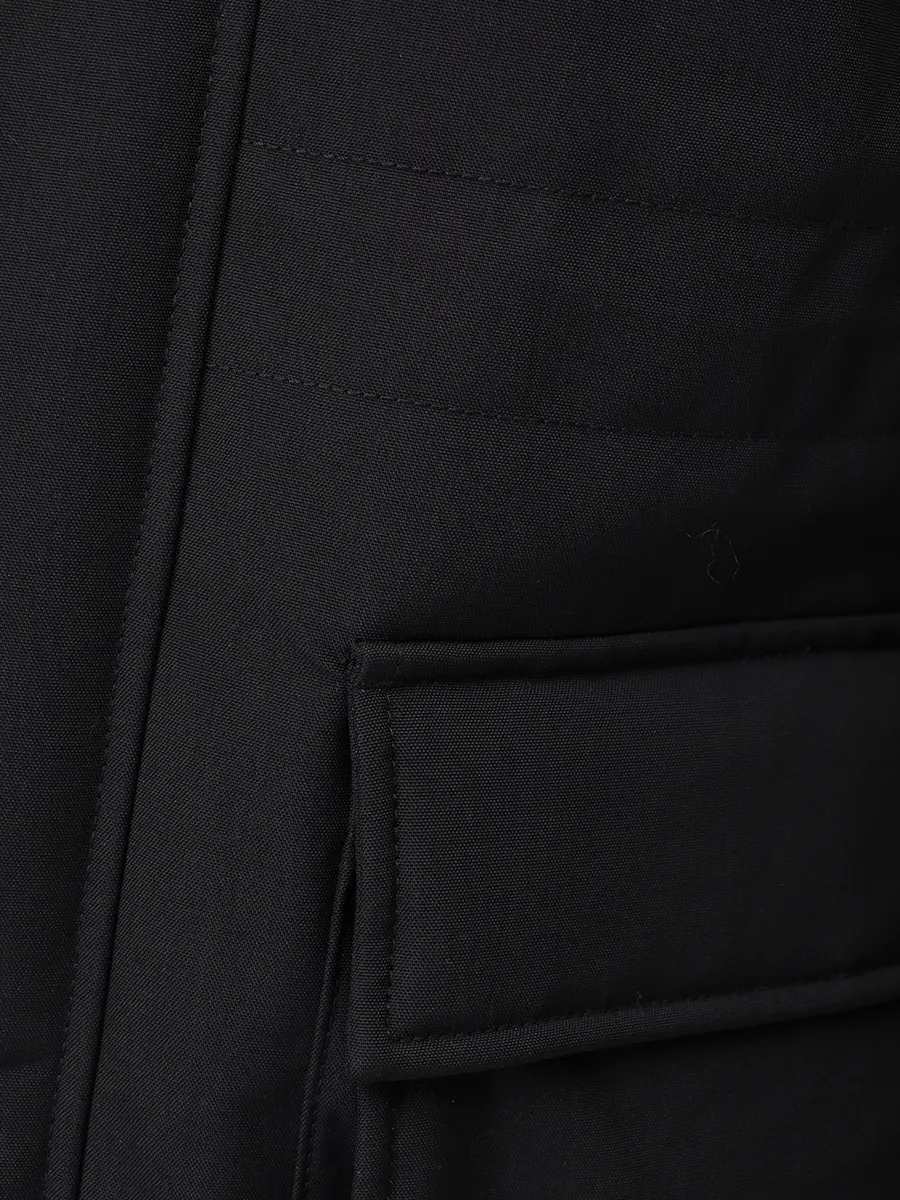 Пуховик однотонный