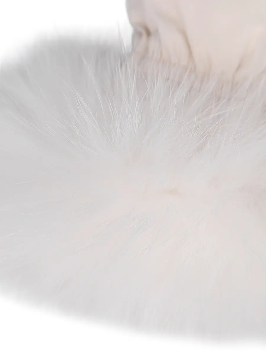 Варежки с мехом лисы