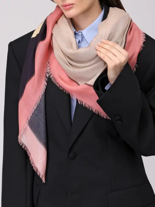 Платок из вискозы и шерсти COCCINELLE