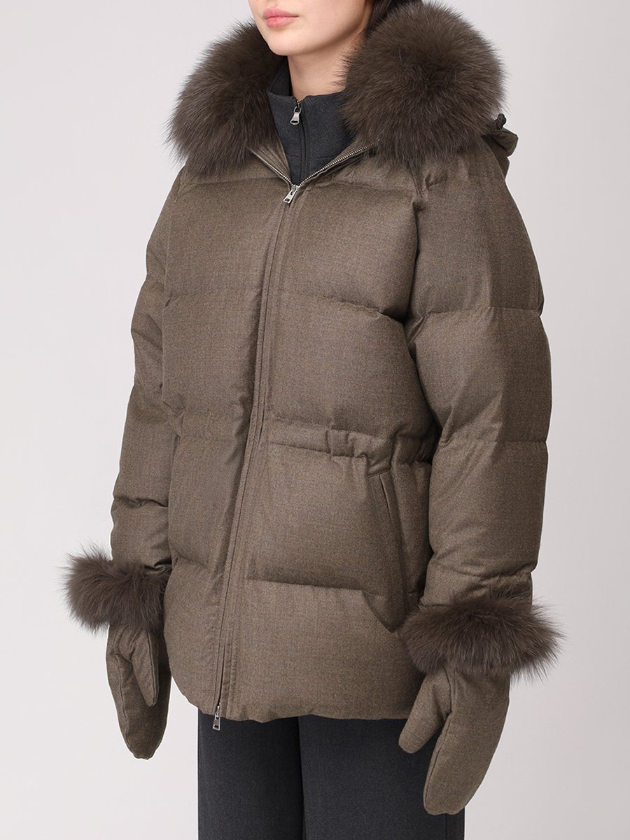 Пуховик стеганый