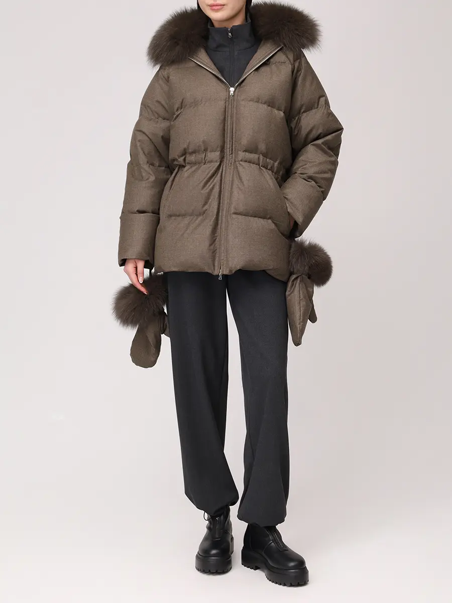 Пуховик стеганый