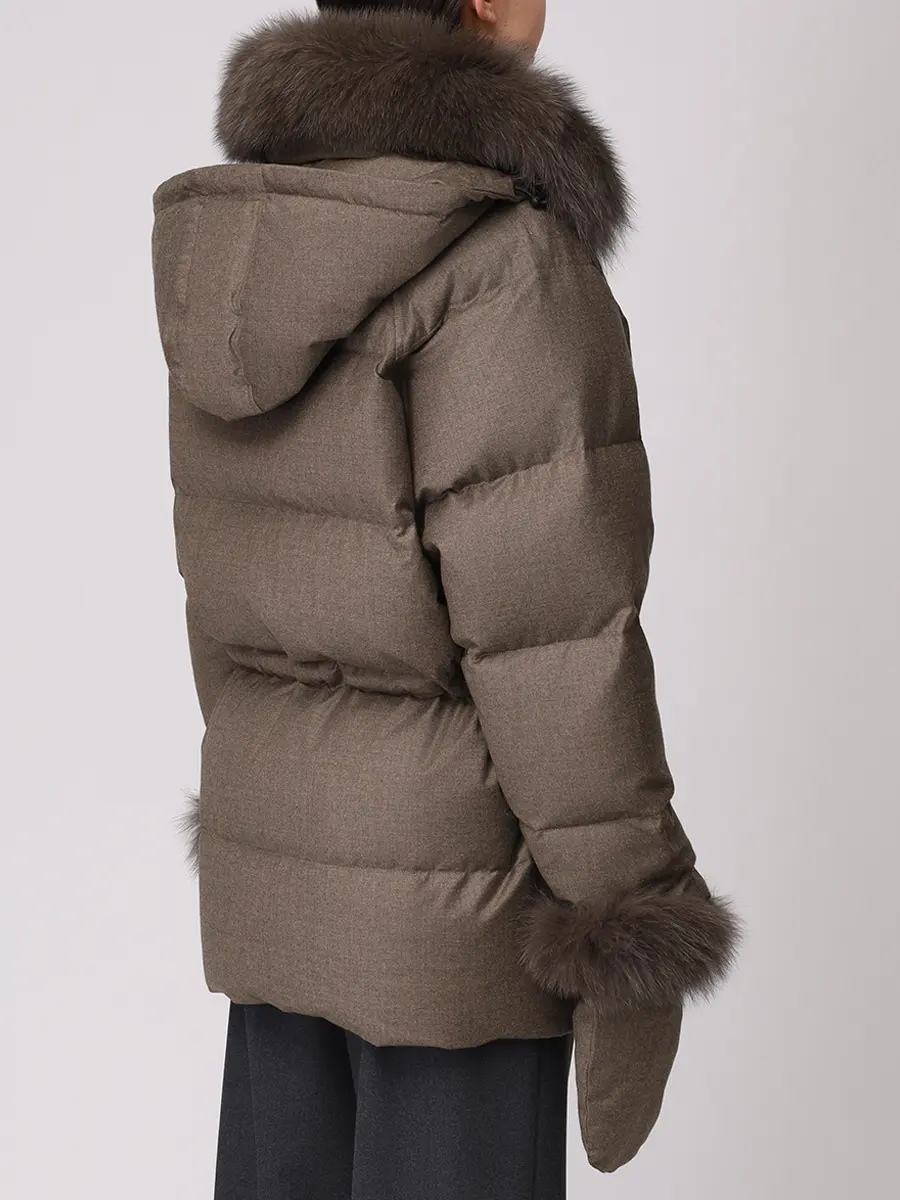 Пуховик стеганый