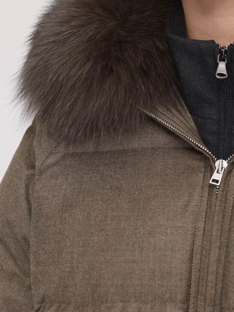 Пуховик стеганый