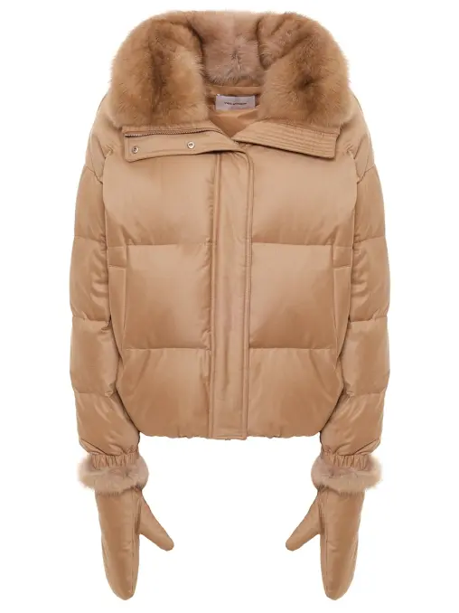 Пуховик стеганый YVES SALOMON