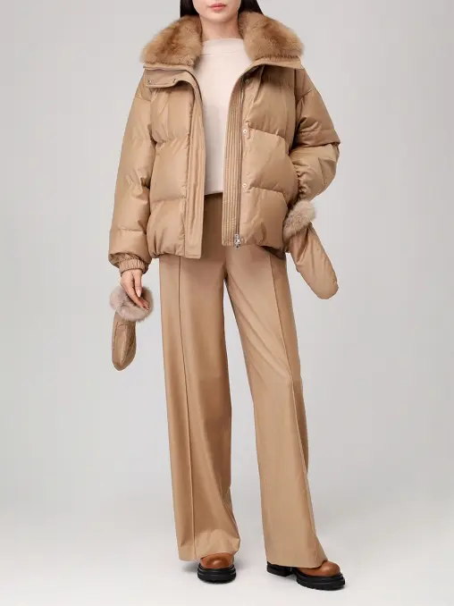 Пуховик стеганый YVES SALOMON