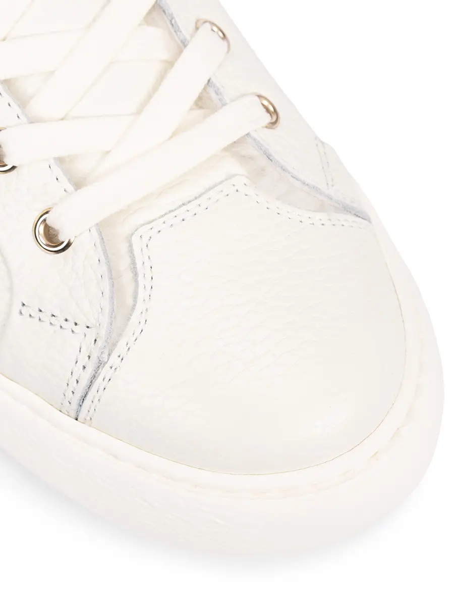 Кеды кожаные на меху