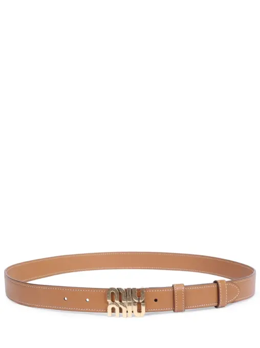 Ремень кожаный MIU MIU