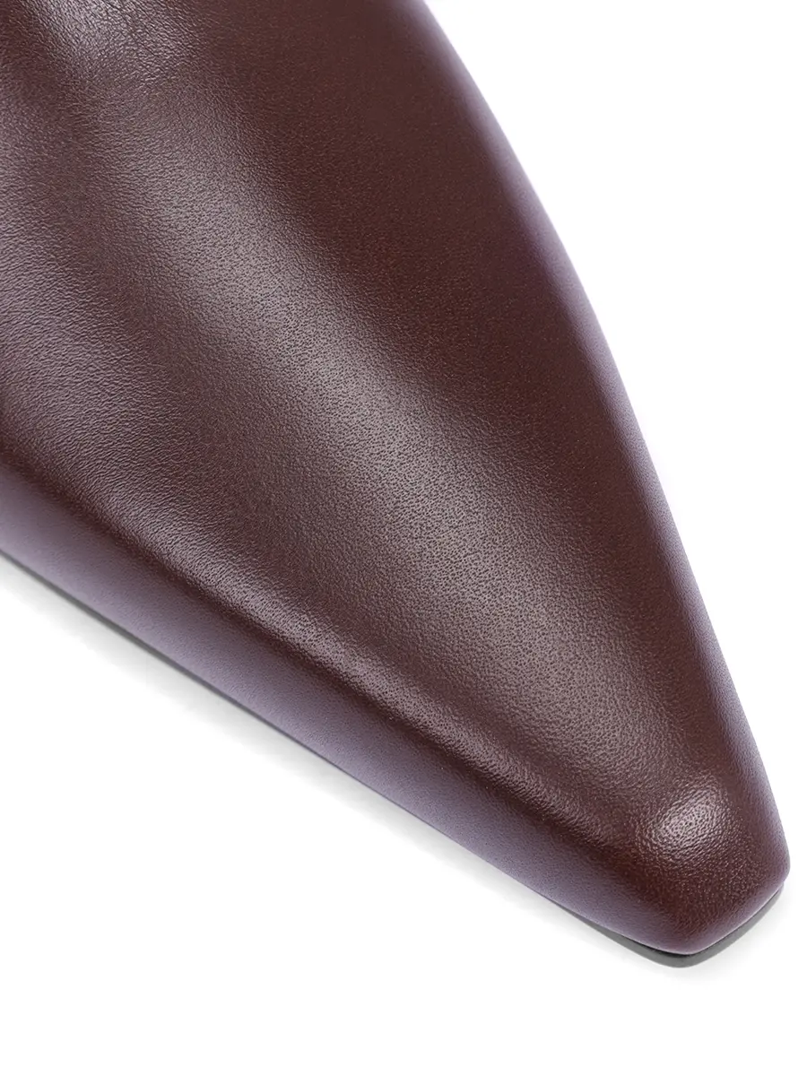 Ботильоны кожаные