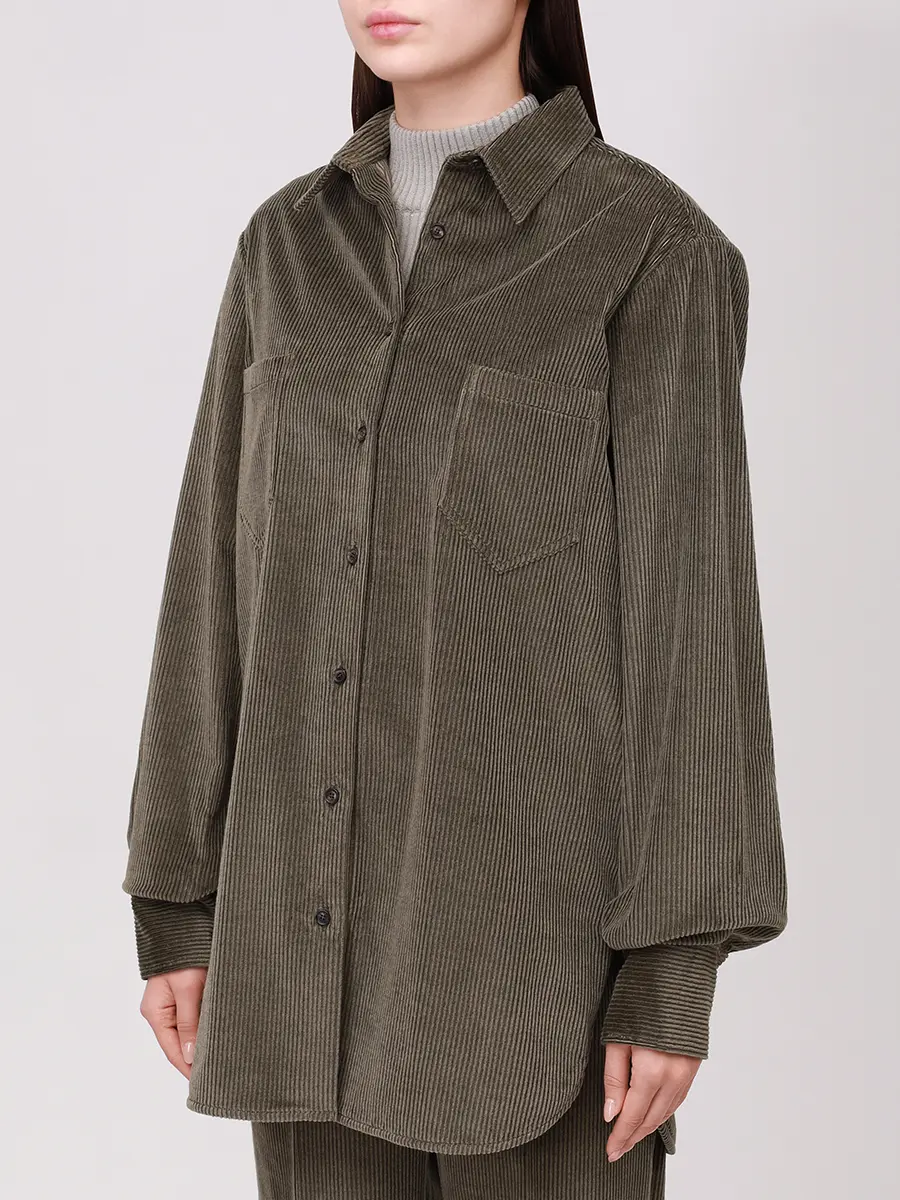 Рубашка вельветовая