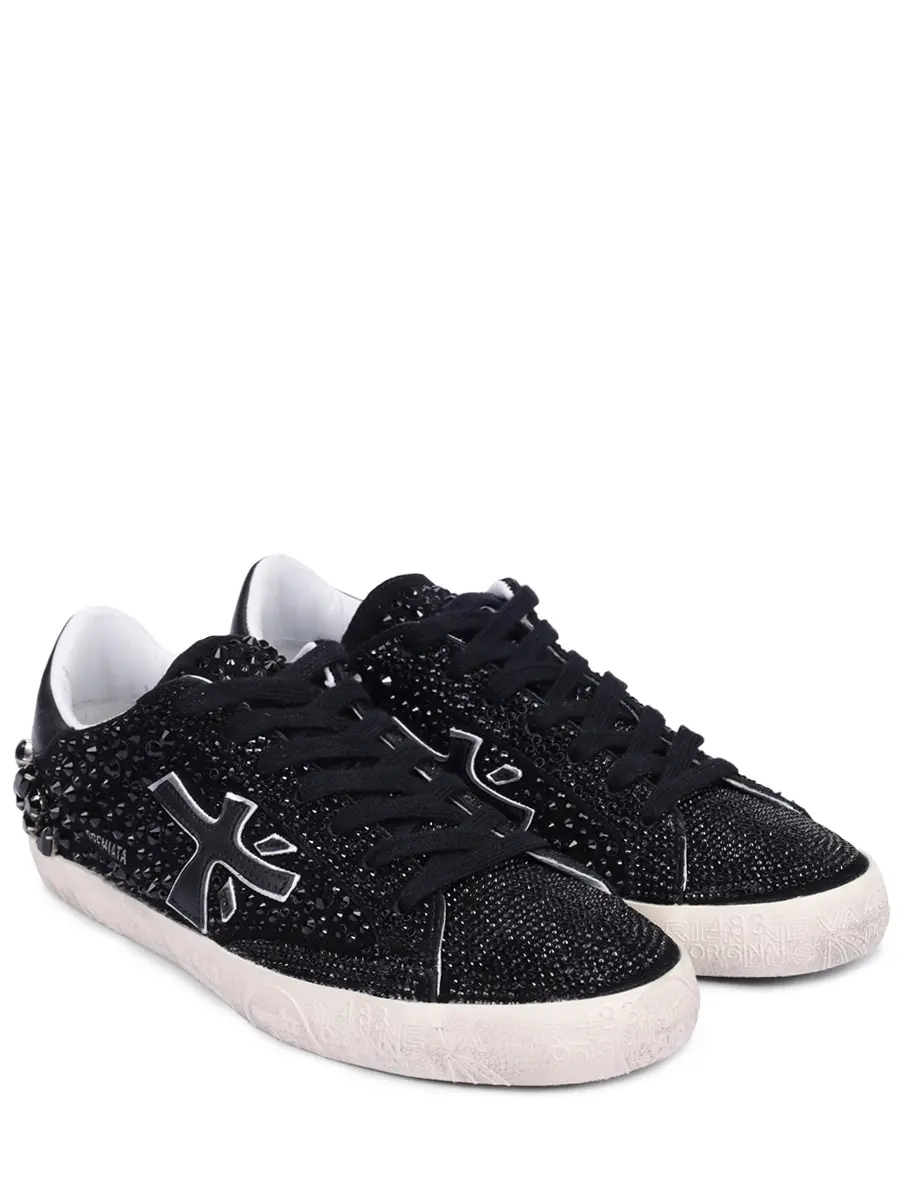 Кеды замшевые со стразами Steven-D