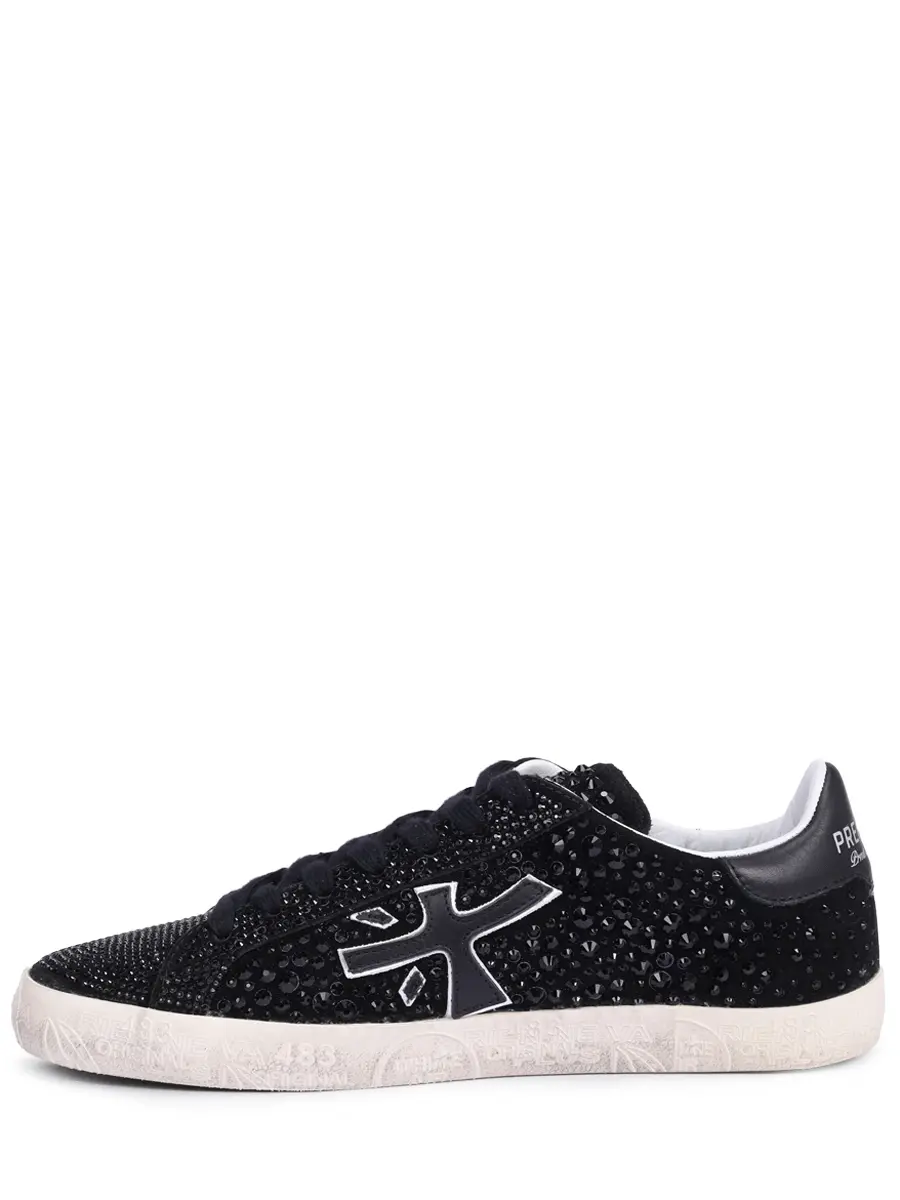 Кеды замшевые со стразами Steven-D