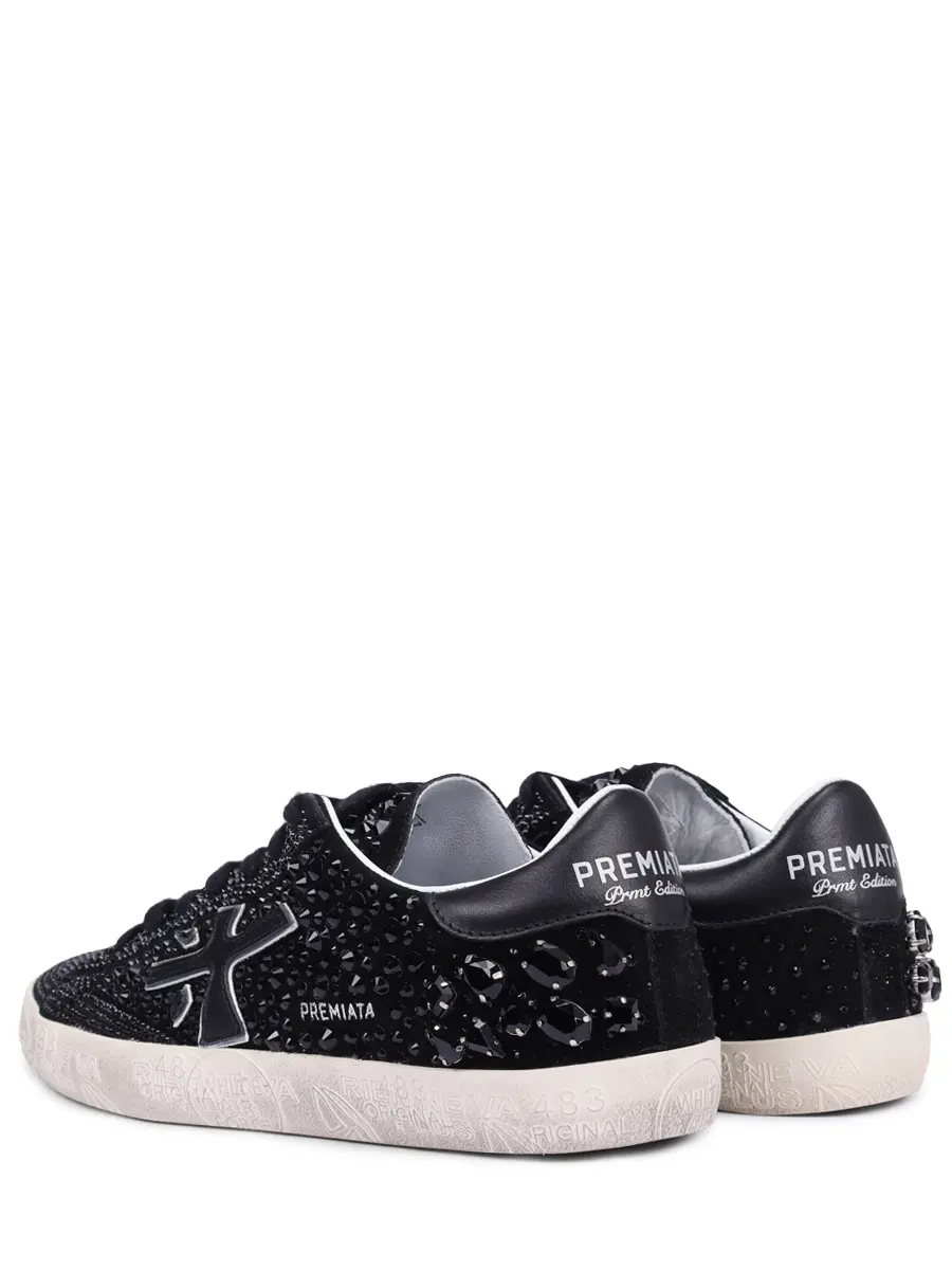 Кеды замшевые со стразами Steven-D