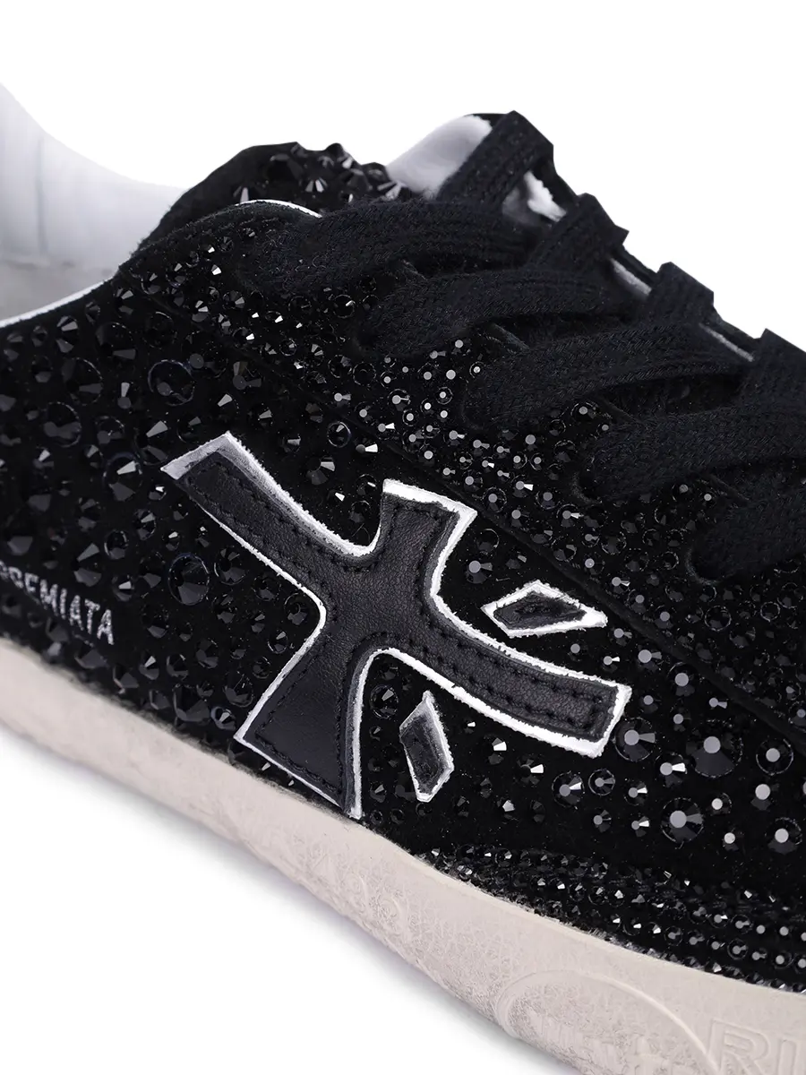 Кеды замшевые со стразами Steven-D