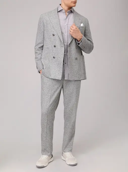 Рубашка Slim Fit шерстяная BRUNELLO CUCINELLI