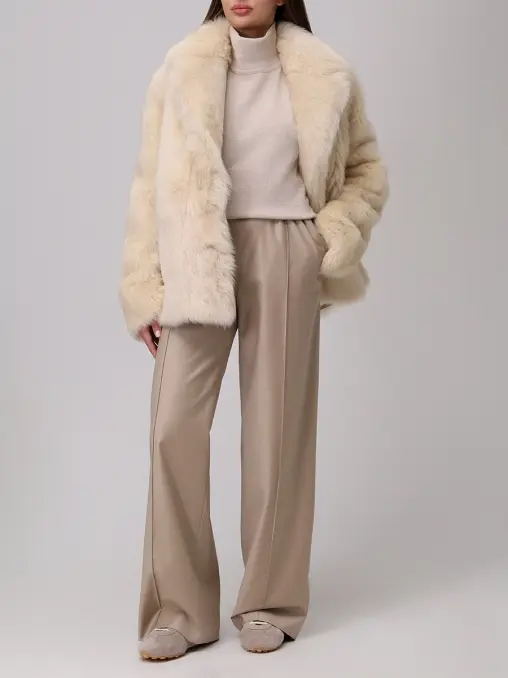 Брюки шерстяные YVES SALOMON