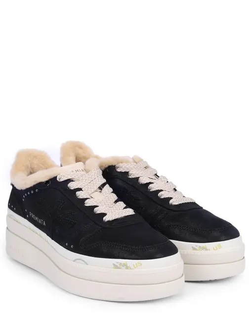 Кеды замшевые на меху Micol PREMIATA