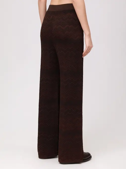 Брюки из вискозы и шерсти MISSONI