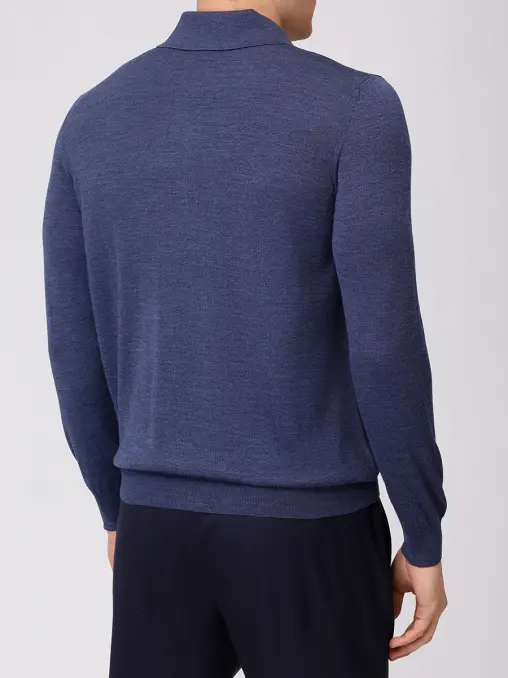 Поло из шерсти и шелка BERTOLO LUXURY MENSWEAR