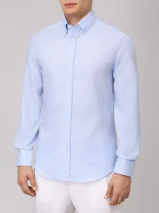 Рубашка Slim Fit хлопковая BRUNELLO CUCINELLI