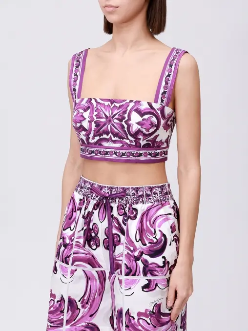 Топ хлопковый DOLCE & GABBANA
