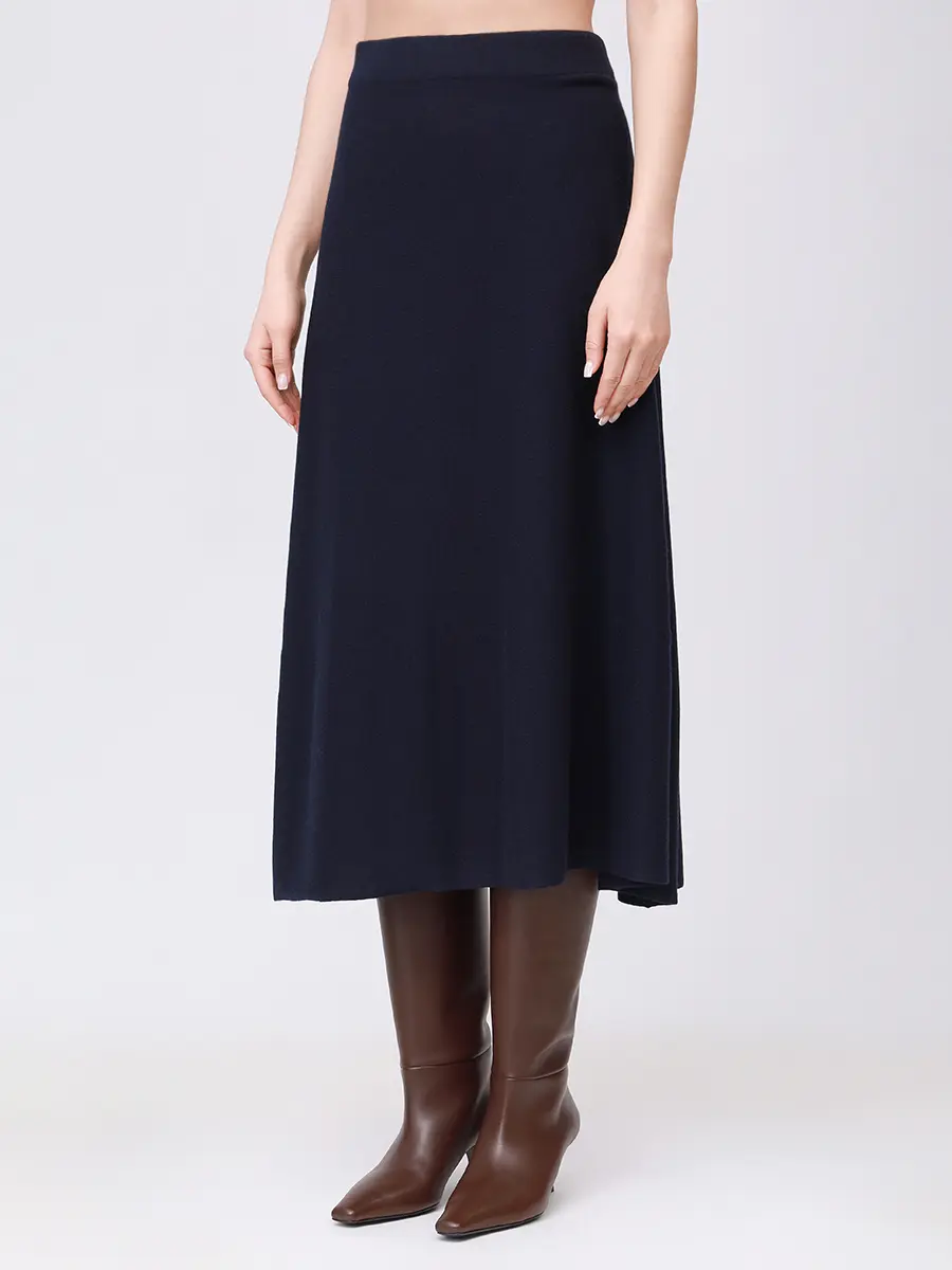 Юбка из шерсти и вискозы