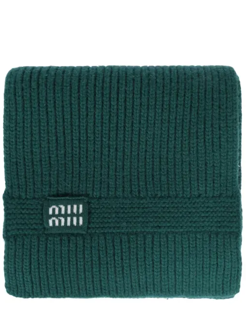 Шарф из кашемира и шерсти MIU MIU