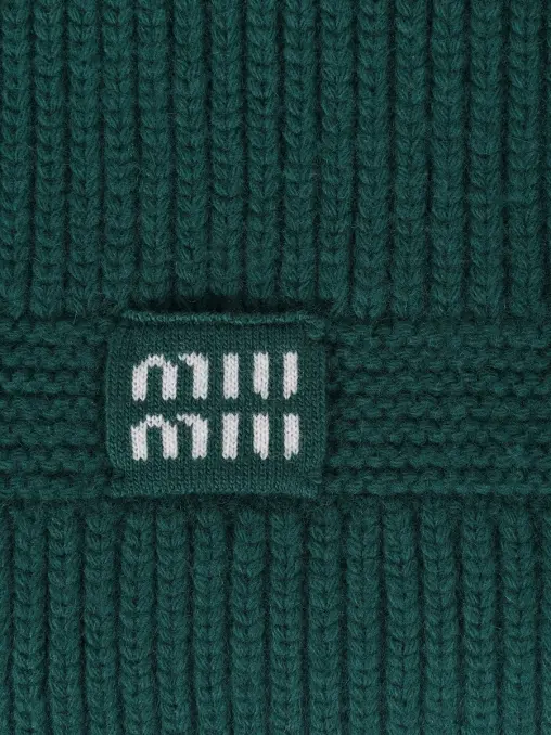 Шарф из кашемира и шерсти MIU MIU