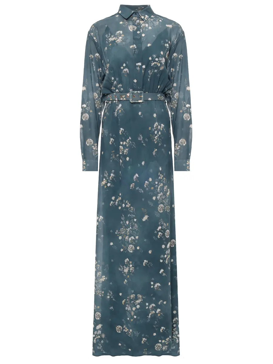 Платье шелковое