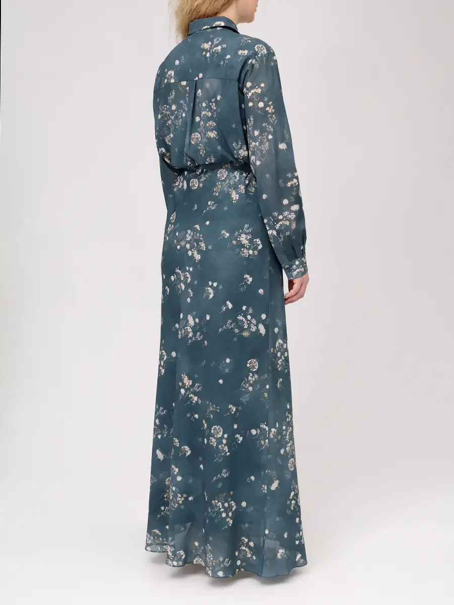 Платье шелковое