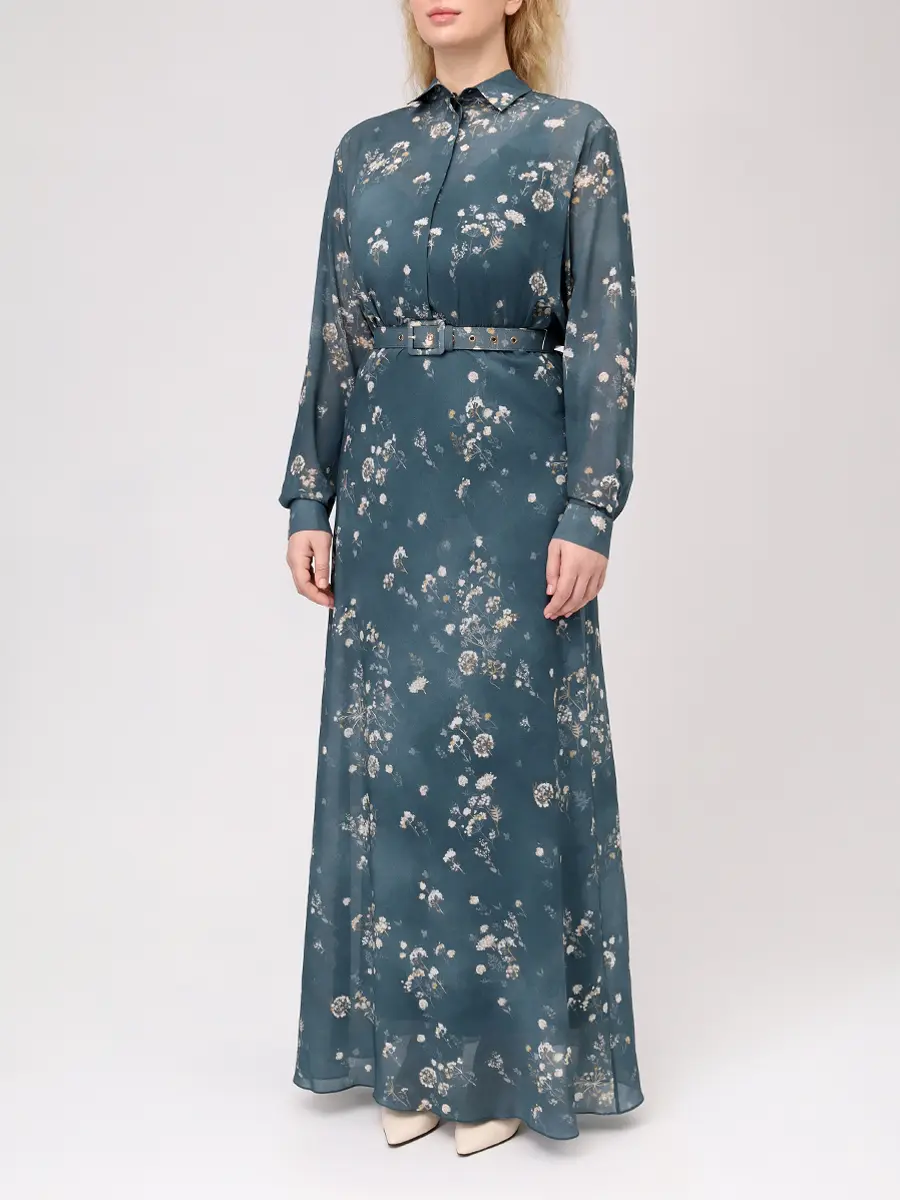 Платье шелковое