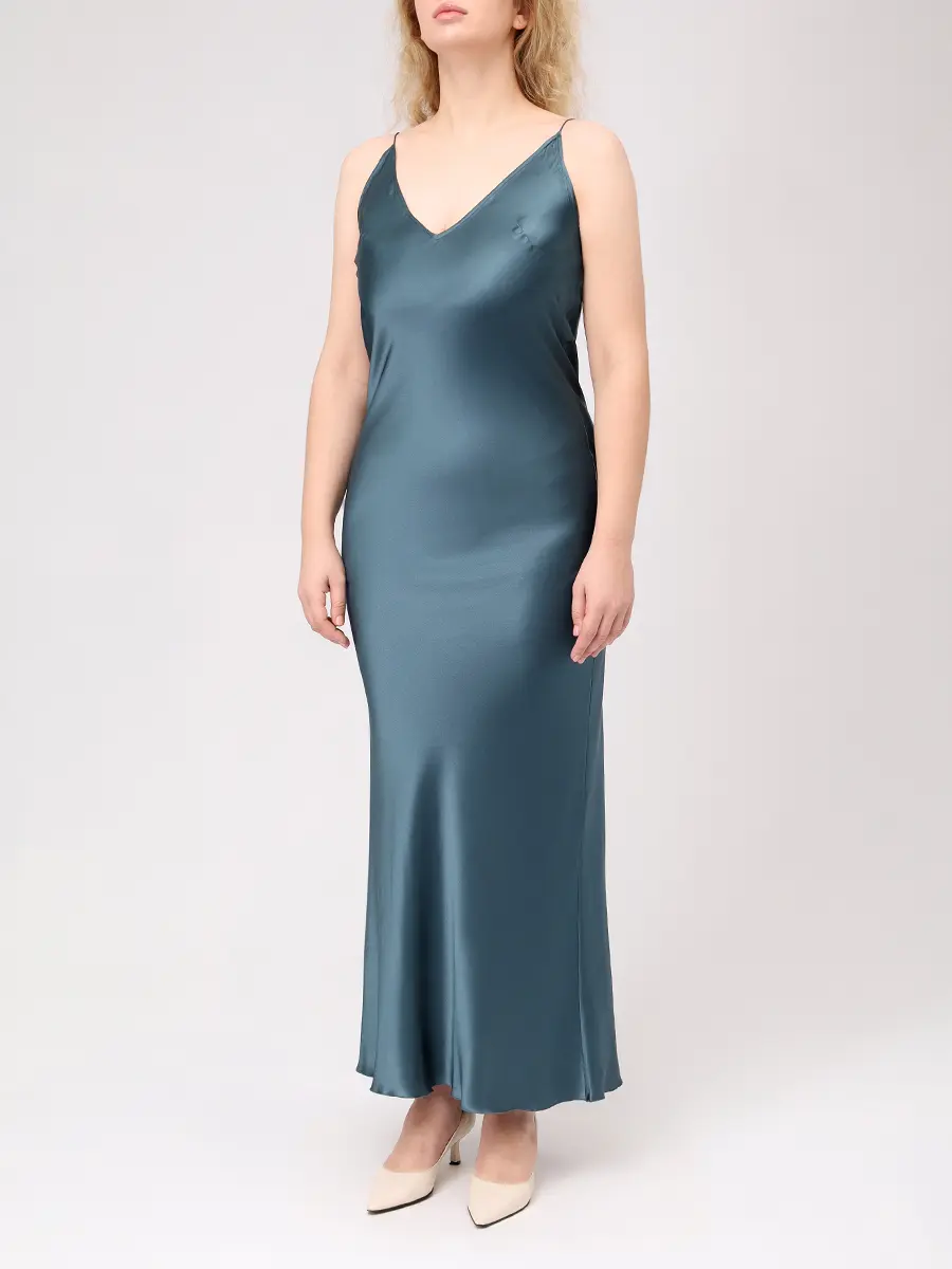 Платье шелковое