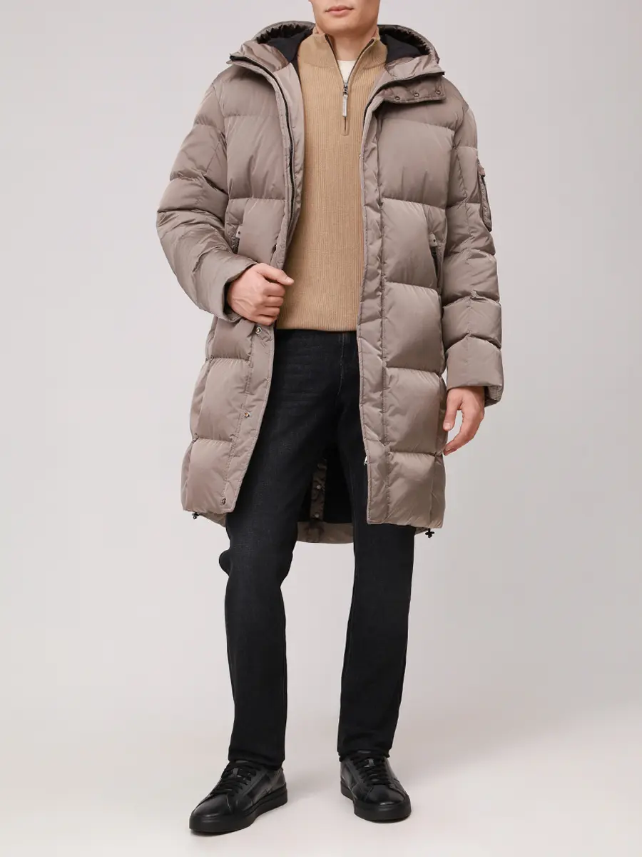 Пуховик удлиненный