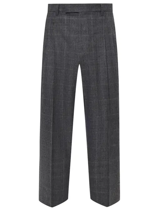 Брюки Relaxed Fit шерстяные BOSS